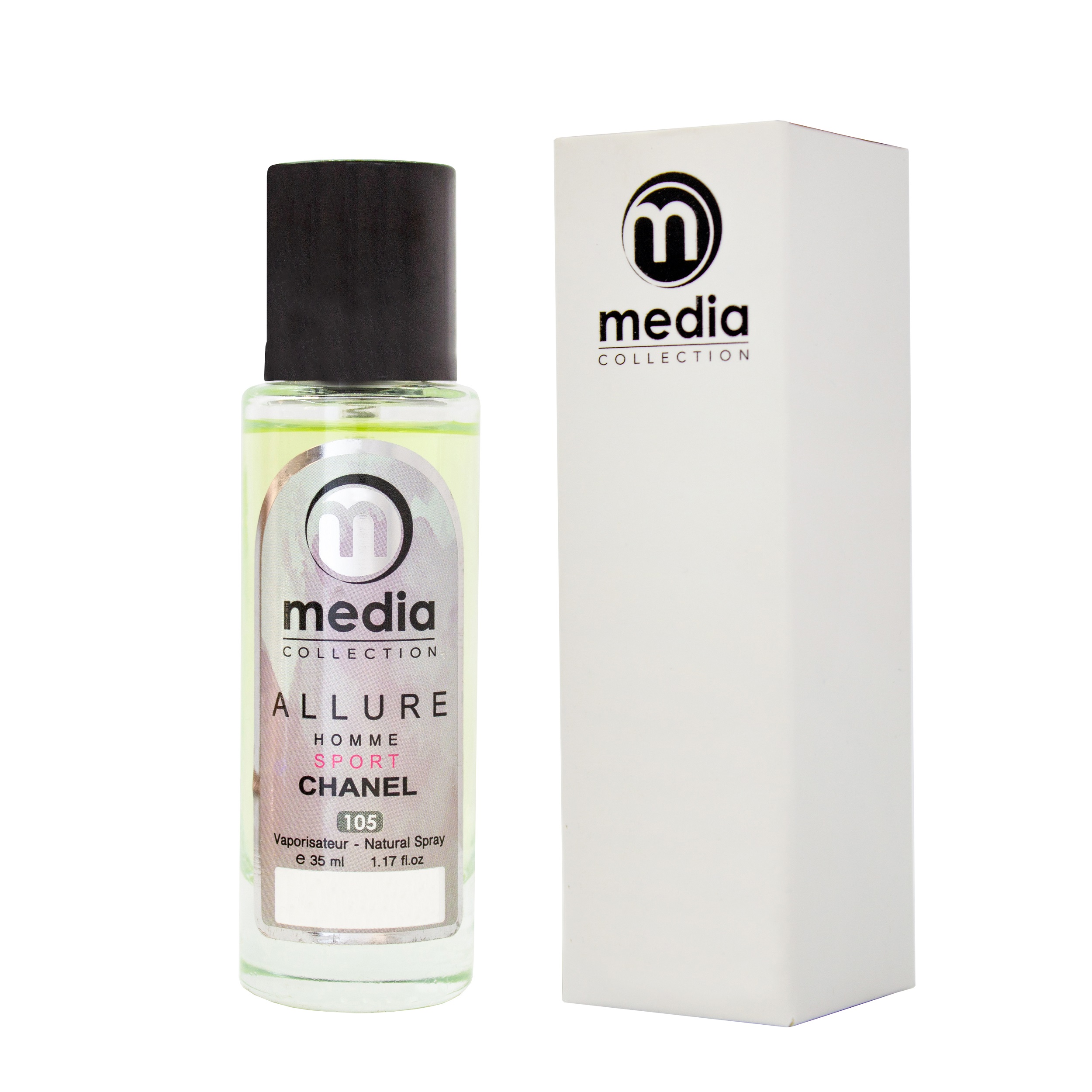 عطر جیبی مردانه مدیا مدل  allure sport chanel حجم 35 میلی لیتر